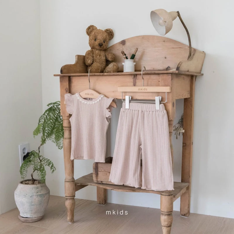 Mkids - Korean Baby Fashion - #onlinebabyshop - Lily Rib Set - 7