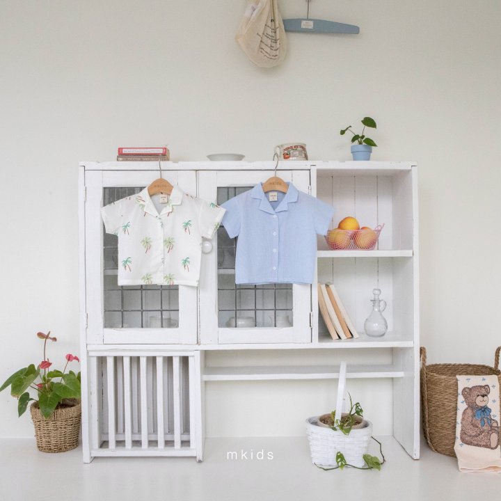 Mkids - Korean Baby Fashion - #smilingbaby - Alo Shirt (Palm Tree) - 6