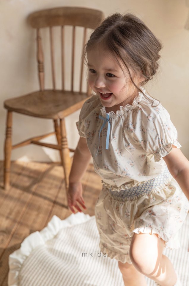 Mkids - Korean Baby Fashion - #smilingbaby - Nicole Blouse (Cream) - 5