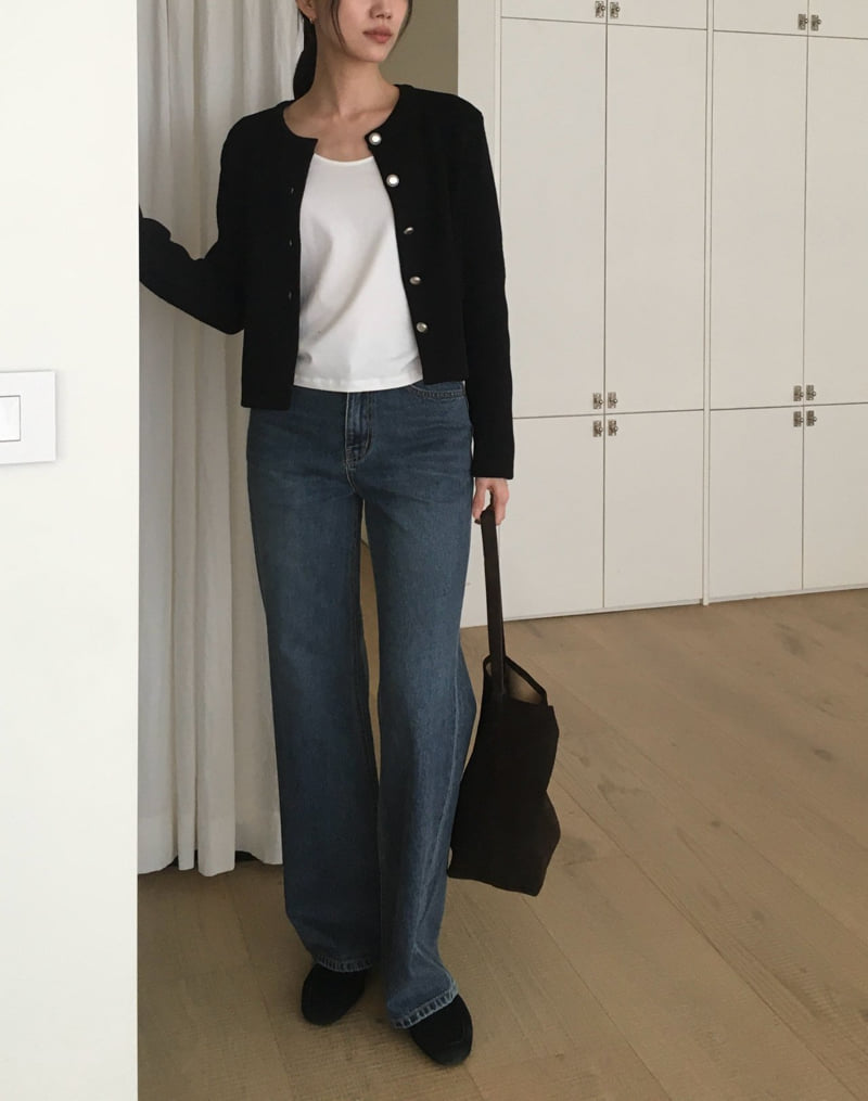 Moani - Korean Women Fashion - #momslook - Relaxed Loose Fit Jeans - 2