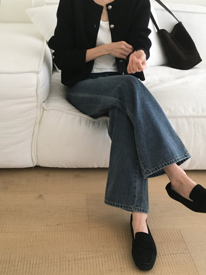 Moani - Korean Women Fashion - #womensfashion - Relaxed Loose Fit Jeans - 4