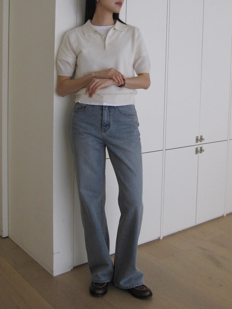 Moani - Korean Women Fashion - #momslook - Relaxed Loose Fit Jeans - 8