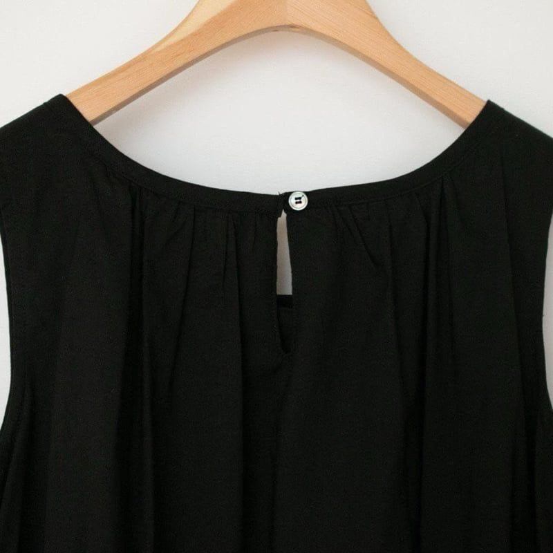 Moani - Korean Women Fashion - #momslook - Cotton Shirring Sleeveless Dress - 7