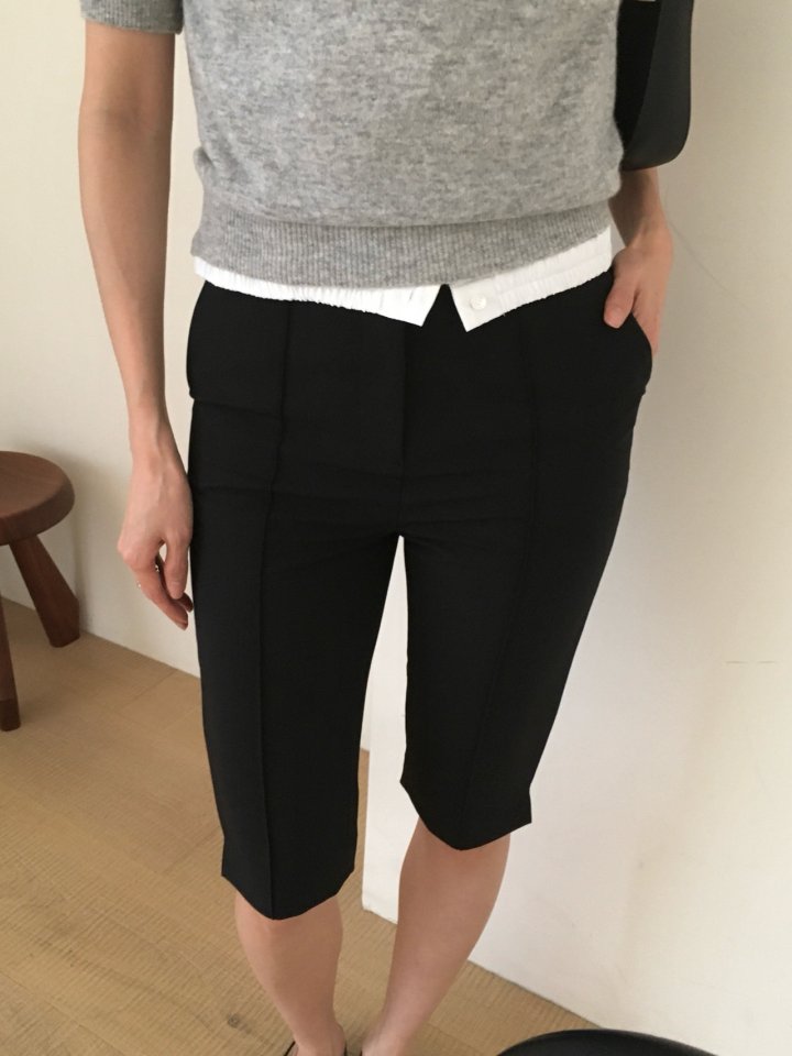 Moani - Korean Women Fashion - #momslook - Slim Pintuck Shorts - 2