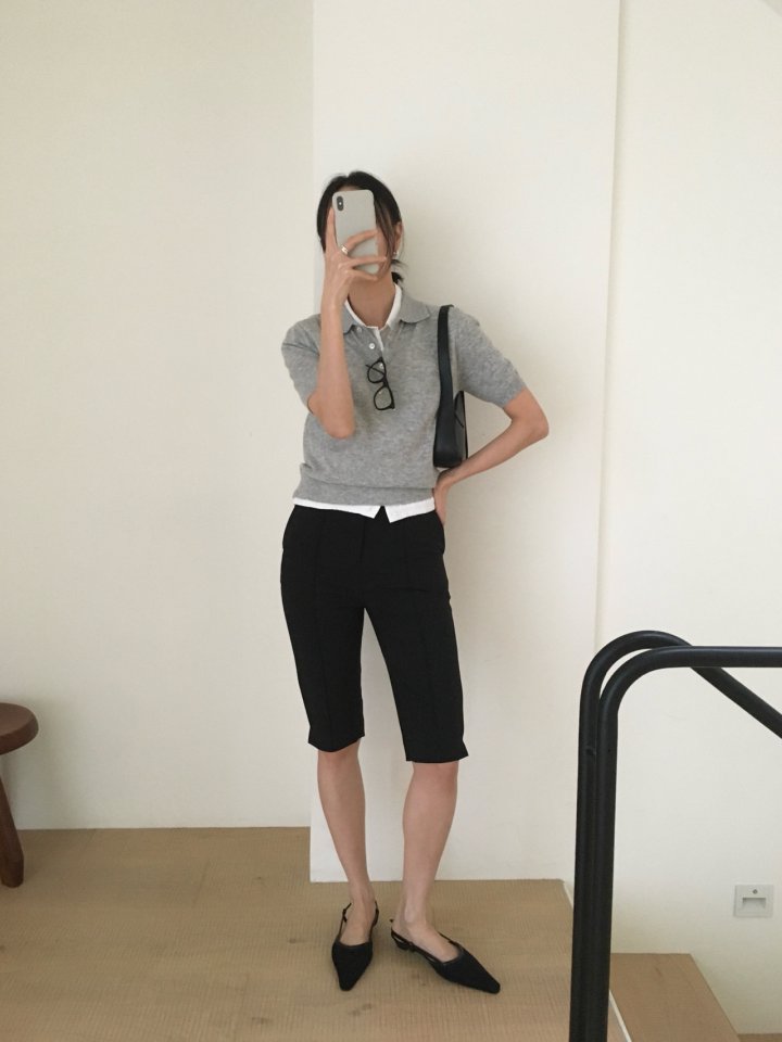 Moani - Korean Women Fashion - #momslook - Slim Pintuck Shorts - 5