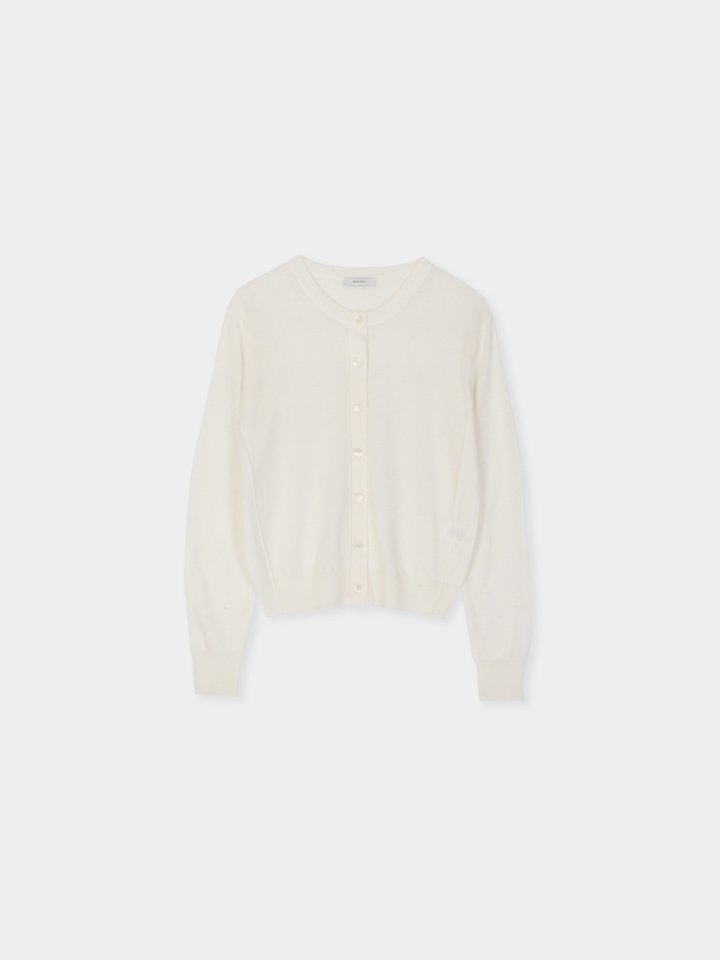 Moani - Korean Women Fashion - #momslook - Silk Wool Stitch O Neck Cardigan - 10