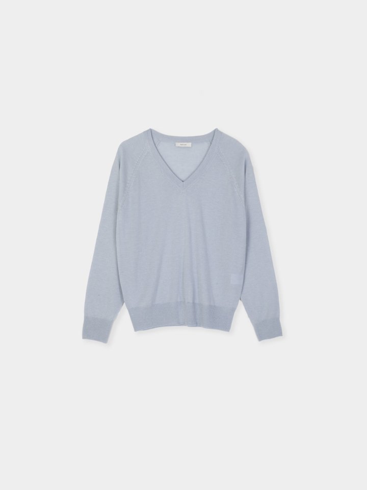 Moani - Korean Women Fashion - #momslook - Summer Silk Wool V Neck Knit - 10