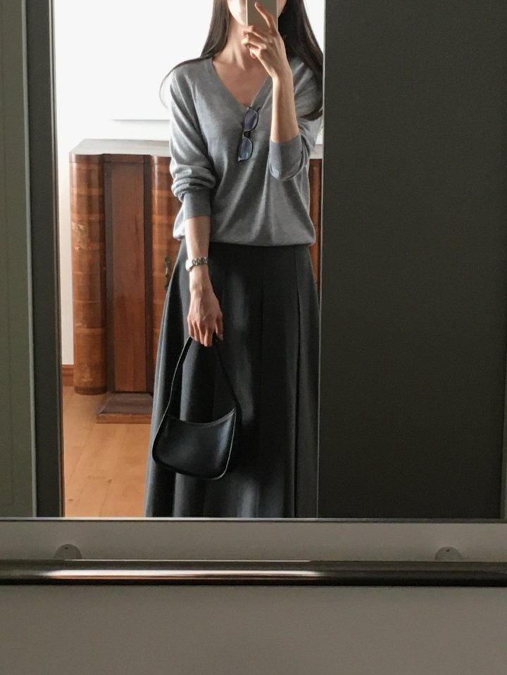 Moani - Korean Women Fashion - #momslook - Summer Silk Wool V Neck Knit - 6