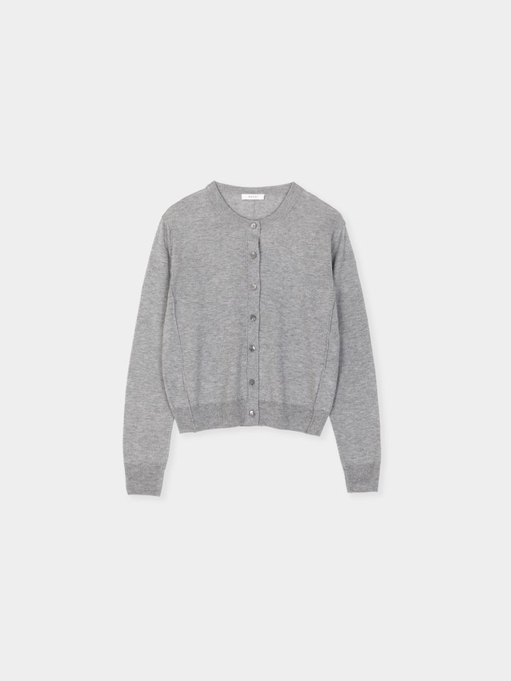 Moani - Korean Women Fashion - #restrostyle - Silk Wool Stitch O Neck Cardigan - 3