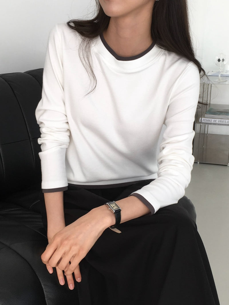 Moani - Korean Women Fashion - #romanticstyle - Double Layered Long Sleeve Top - 10