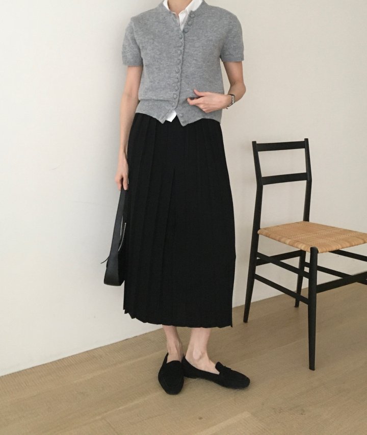 Moani - Korean Women Fashion - #shopsmall - Pleats Banded Knit Skirt