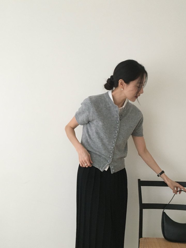 Moani - Korean Women Fashion - #thatsdarling - Pleats Banded Knit Skirt - 2