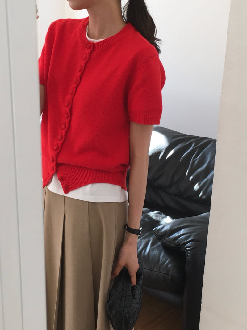 Moani - Korean Women Fashion - #vintagekidsstyle - Button Cotton Cardigan - 8