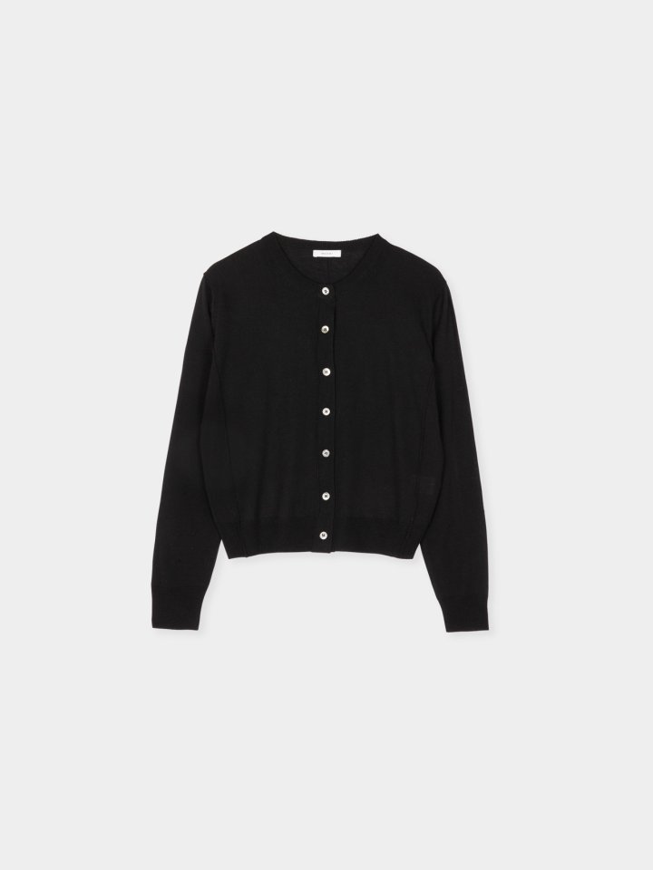 Moani - Korean Women Fashion - #vintagekidsstyle - Silk Wool Stitch O Neck Cardigan