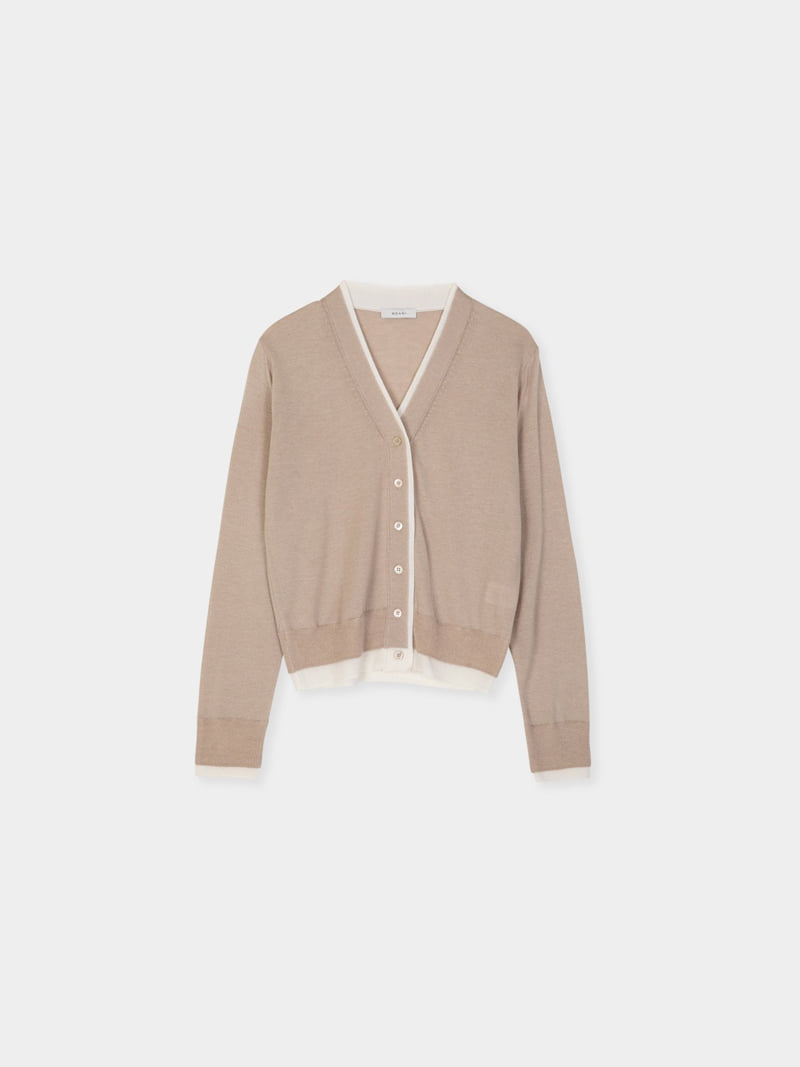 Moani - Korean Women Fashion - #womensfashion - Layered Silk Wool V Neck Cardigan - 6