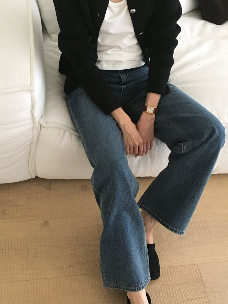 Moani - Korean Women Fashion - #womensfashion - Relaxed Loose Fit Jeans - 5
