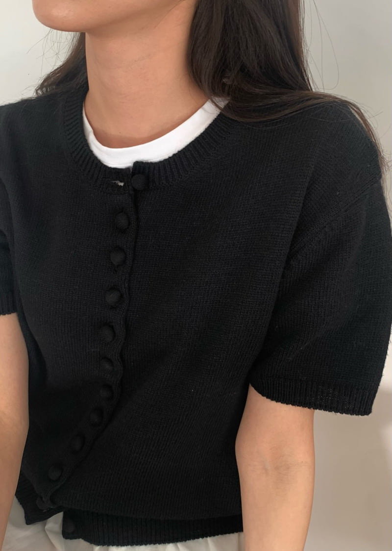 Moani - Korean Women Fashion - #womensfashion - Button Cotton Cardigan - 6