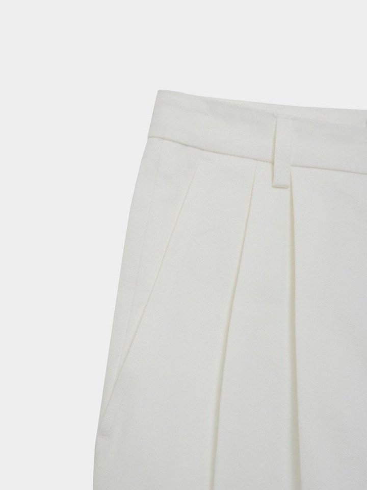 Moani - Korean Women Fashion - #womensfashion - Cotton Twill Pintuck Shorts - 12