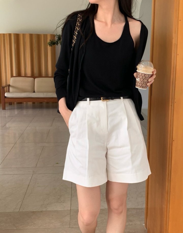 Moani - Korean Women Fashion - #womensfashion - Cotton Twill Pintuck Shorts - 8