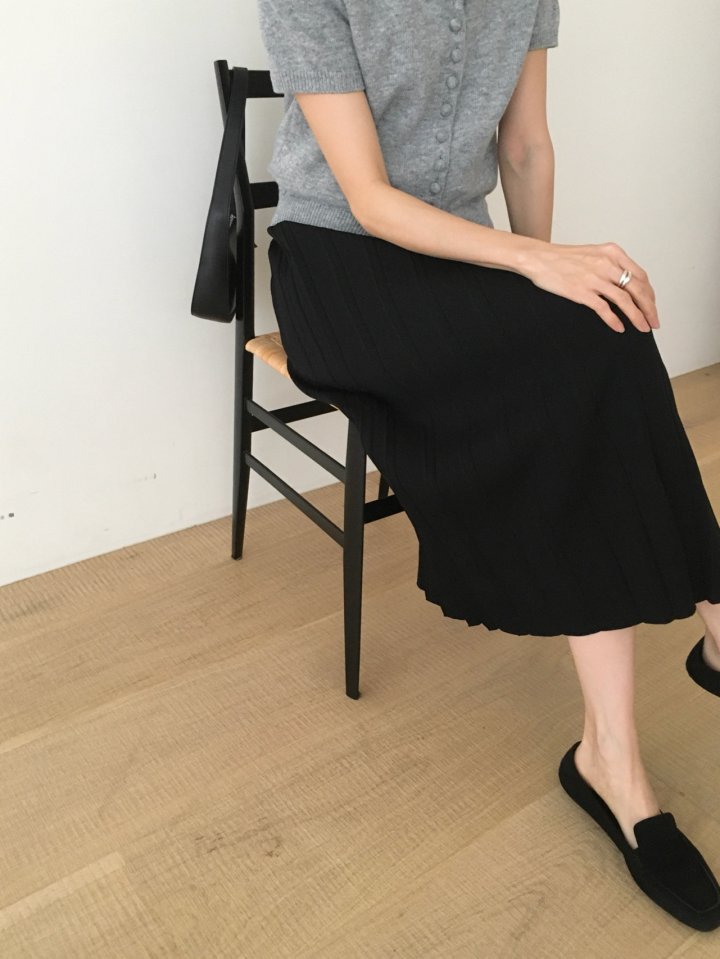 Moani - Korean Women Fashion - #womensfashion - Pleats Banded Knit Skirt - 5