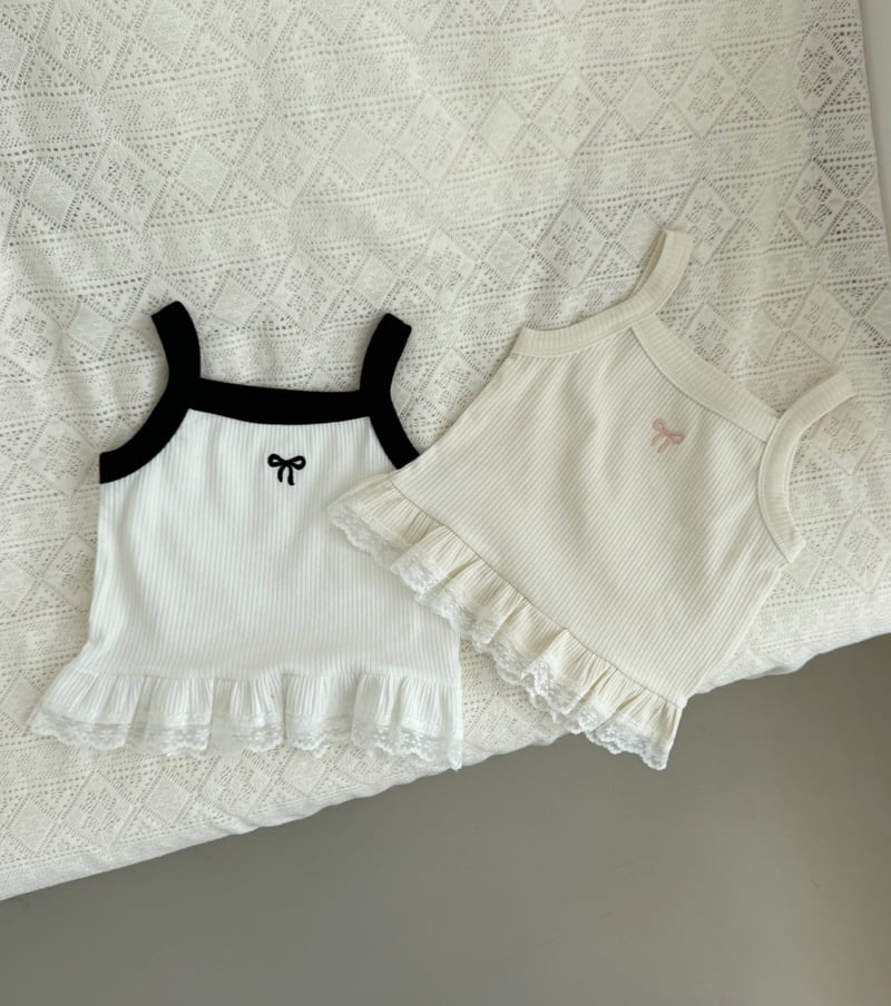 Momo Ann - Korean Children Fashion - #childofig - Frilled Strap Sleeveless