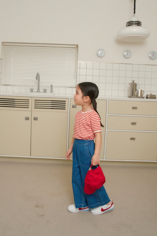 Momo Ann - Korean Children Fashion - #childofig - Blue Wide Pants - 8