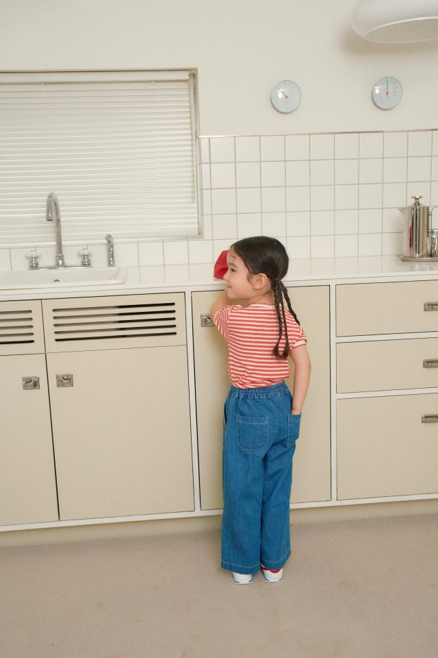 Momo Ann - Korean Children Fashion - #childofig - Blue Wide Pants - 9