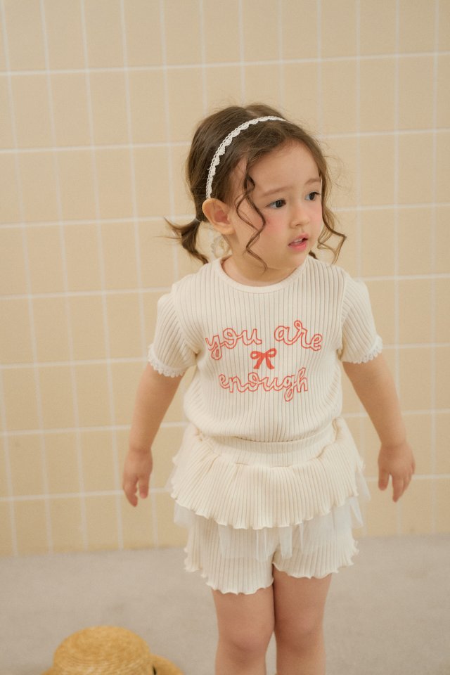 Momo Ann - Korean Children Fashion - #childrensboutique - Rib Top Bottom Set - 8