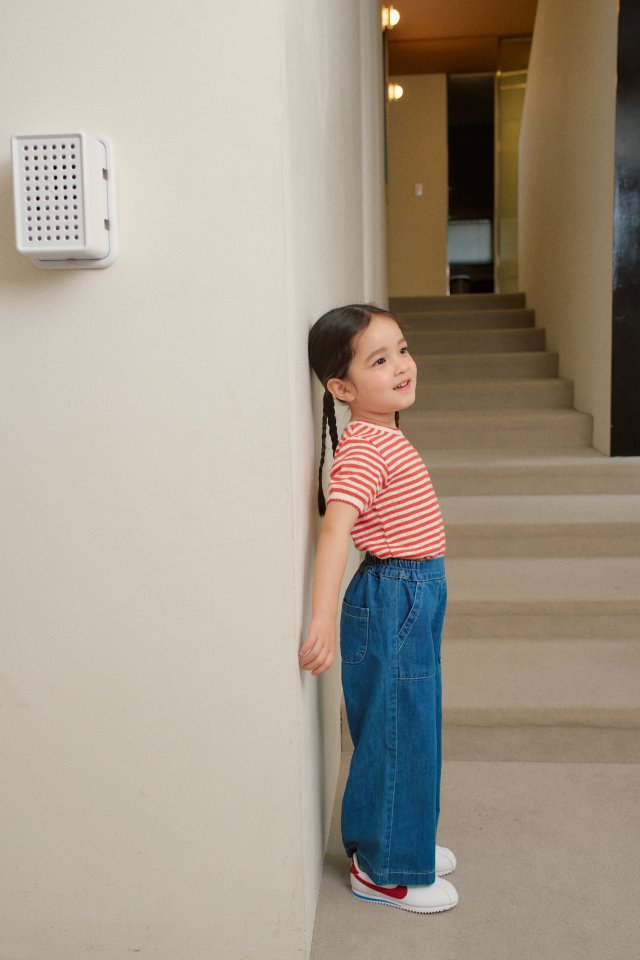 Momo Ann - Korean Children Fashion - #childrensboutique - Blue Wide Pants - 10
