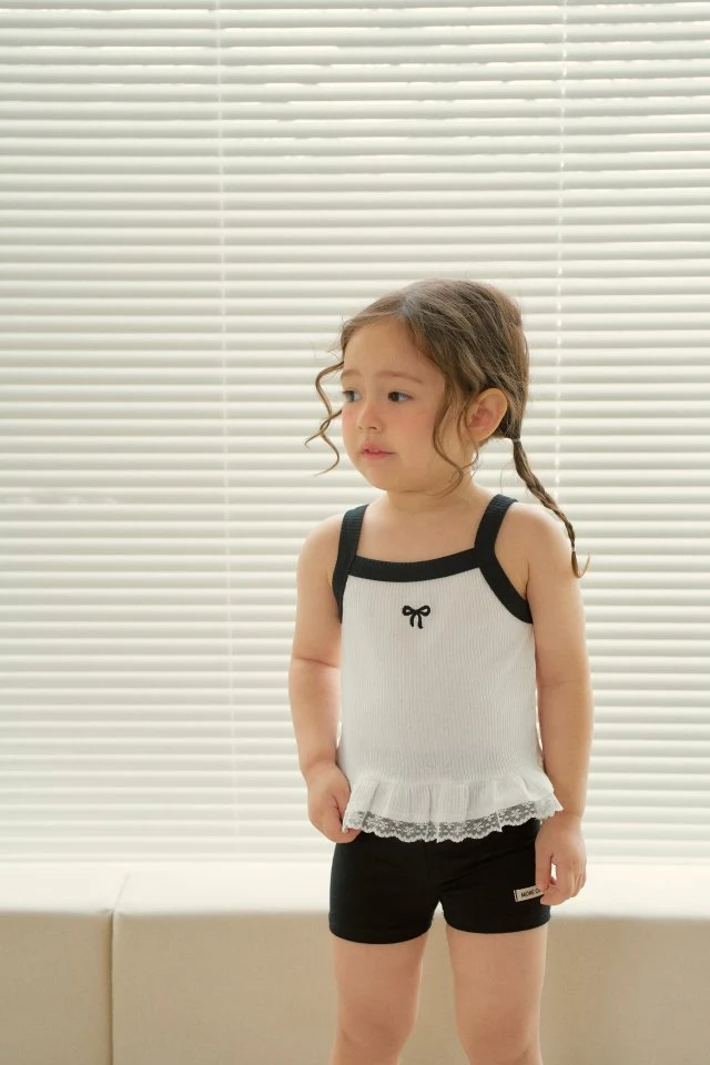 Momo Ann - Korean Children Fashion - #designkidswear - Frilled Strap Sleeveless - 3