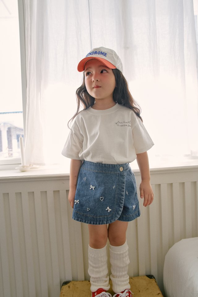 Momo Ann - Korean Children Fashion - #discoveringself - Wrap Jeans Shorts - 8