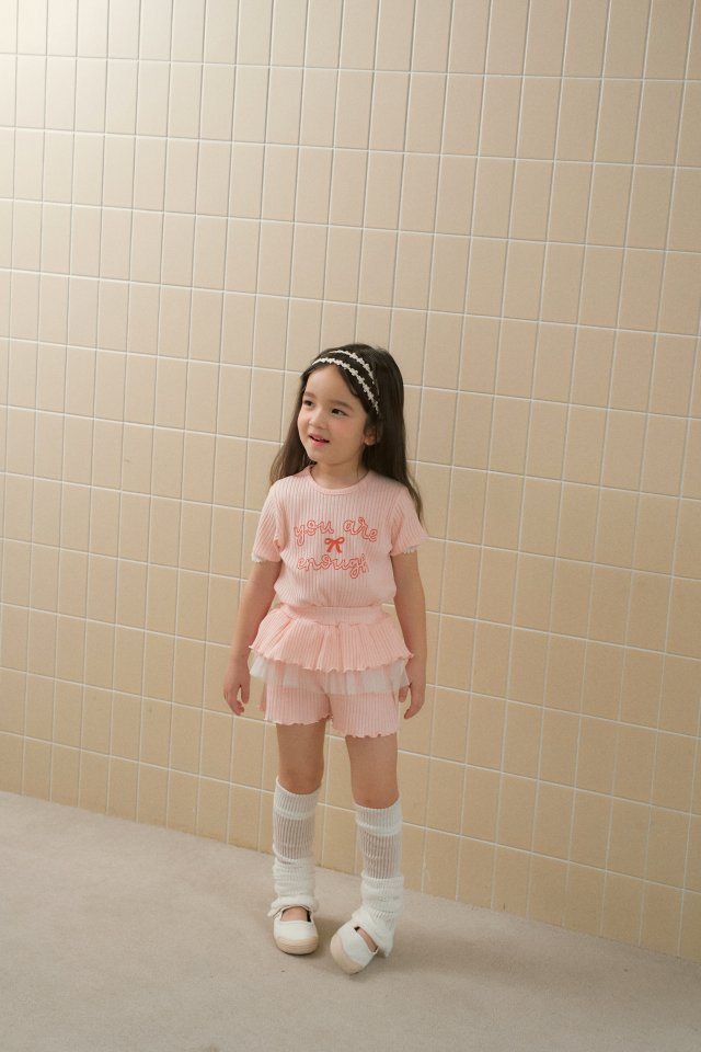 Momo Ann - Korean Children Fashion - #fashionkids - Rib Top Bottom Set - 11