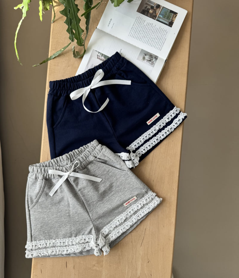 Momo Ann - Korean Children Fashion - #kidsshorts - Lace Shorts