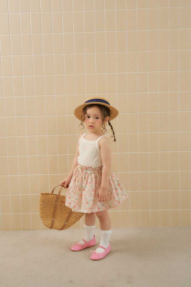 Momo Ann - Korean Children Fashion - #kidzfashiontrend - Frilled Strap Sleeveless - 8