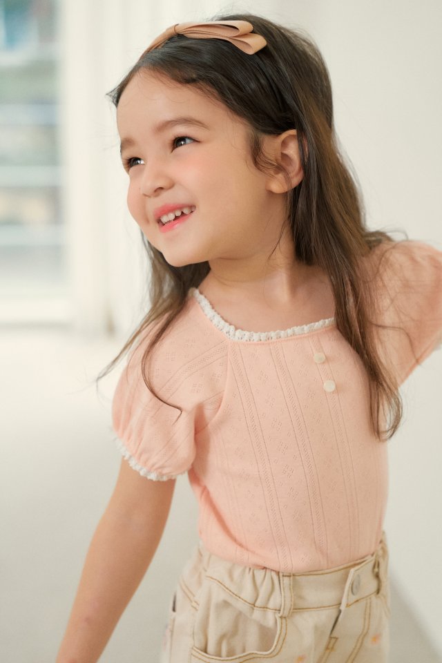 Momo Ann - Korean Children Fashion - #littlefashionista - Miel Tee - 10
