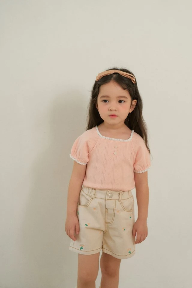 Momo Ann - Korean Children Fashion - #magicofchildhood - Daisy Shorts - 4