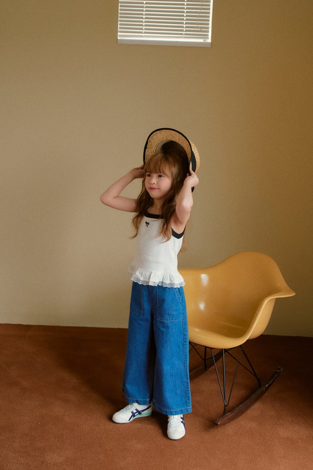 Momo Ann - Korean Children Fashion - #minifashionista - Frilled Strap Sleeveless - 12