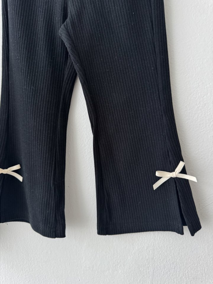 Momo Ann - Korean Children Fashion - #minifashionista - Slit Bootcut Pants - 10