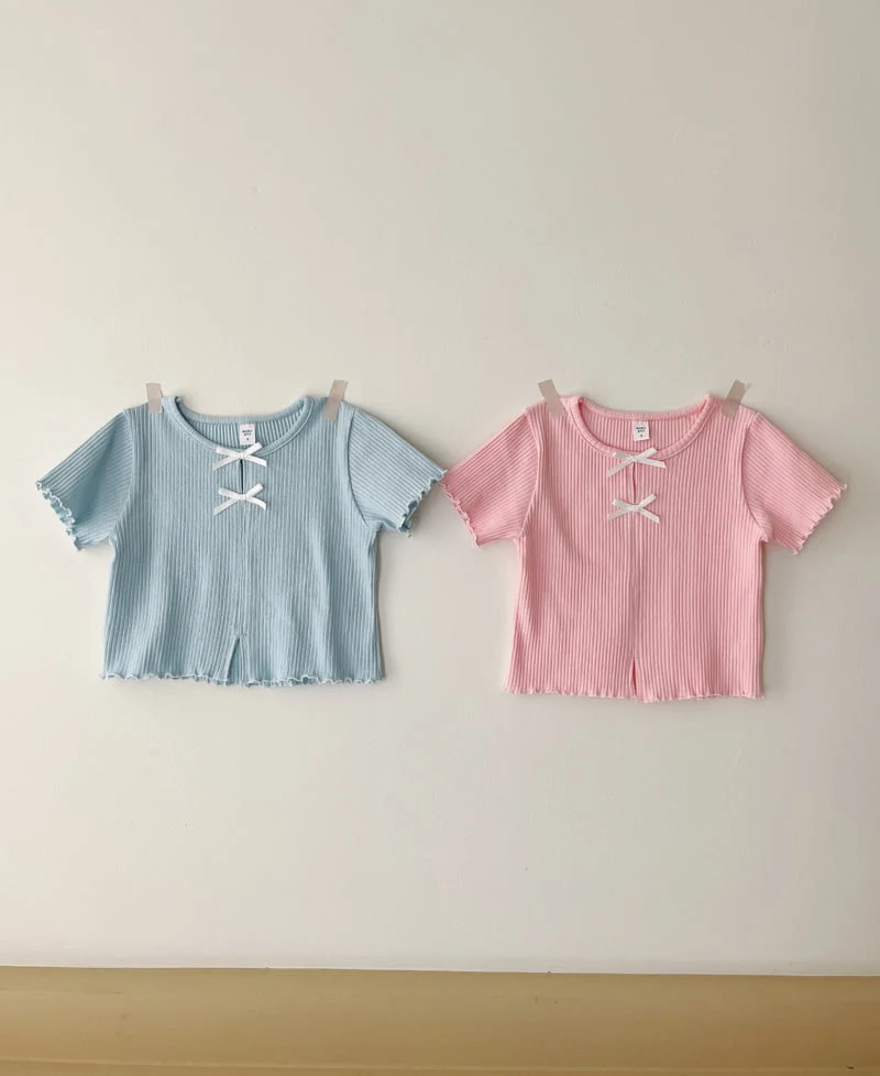 Momo Ann - Korean Children Fashion - #minifashionista - Bob Rib Tee