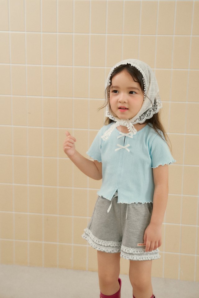 Momo Ann - Korean Children Fashion - #prettylittlegirls - Lace Shorts - 8