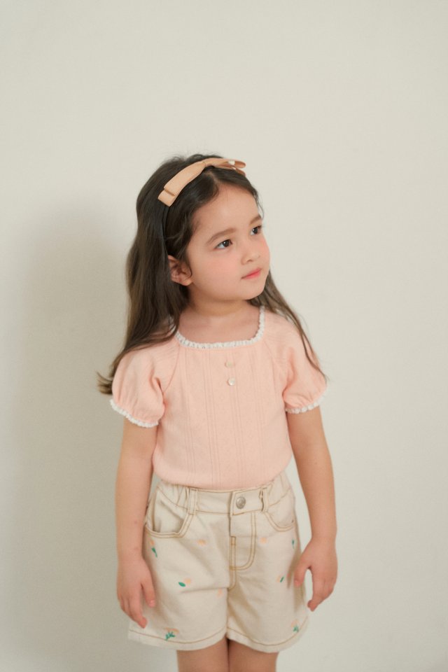 Momo Ann - Korean Children Fashion - #todddlerfashion - Daisy Shorts - 6