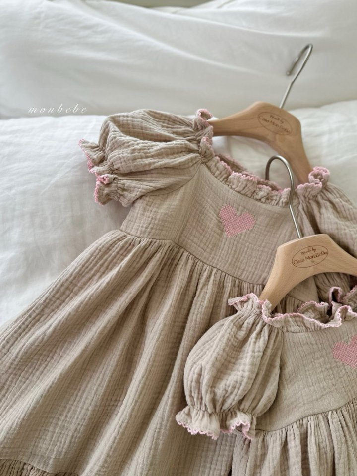 Monbebe - Korean Baby Fashion - #babyboutique - Heart Pin Coat One-piece - 12