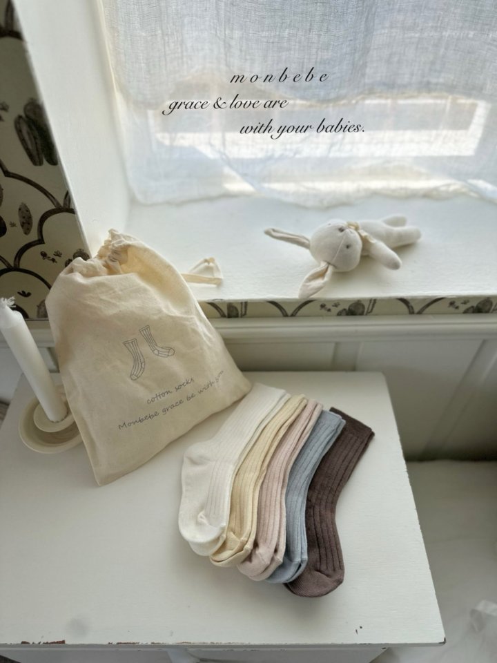Monbebe - Korean Baby Fashion - #babyfashion - Cotton Socks Set