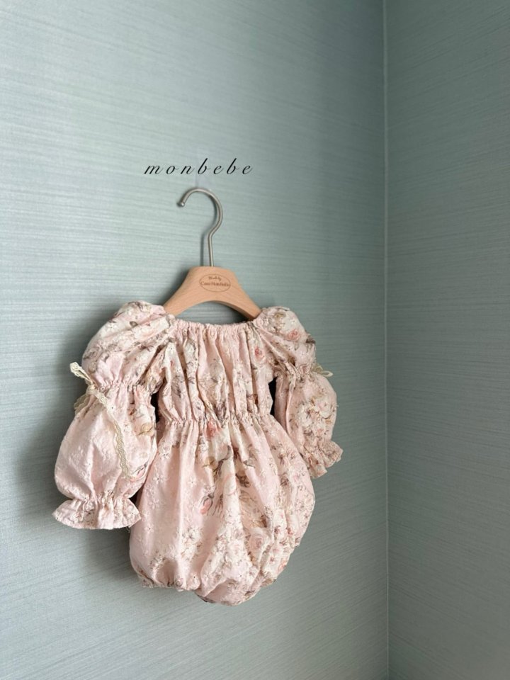 Monbebe - Korean Baby Fashion - #babyfashion - Misty Eyelet Suit - 12