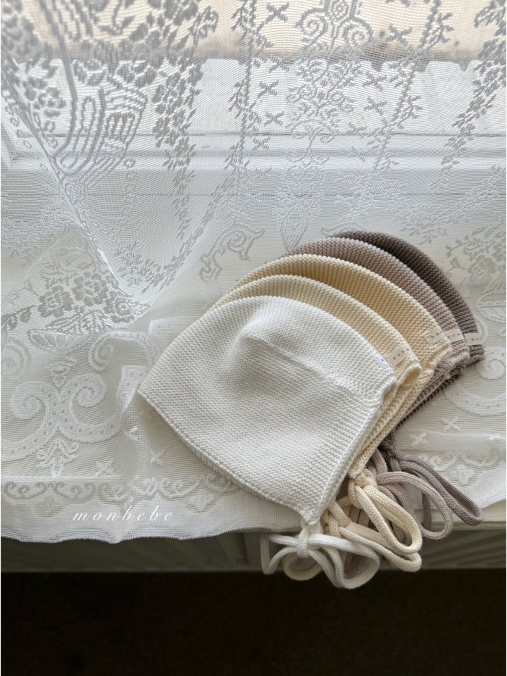 Monbebe - Korean Baby Fashion - #babylifestyle - Caramel Cotton Bonnet - 5