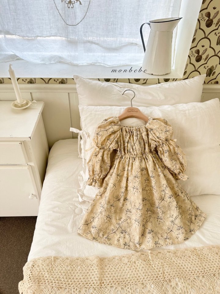 Monbebe - Korean Baby Fashion - #babyoninstagram - Misty Eyelet One-piece - 2