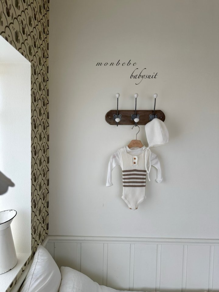 Monbebe - Korean Baby Fashion - #onlinebabyshop - Cotton Rib Knit Suit - 7