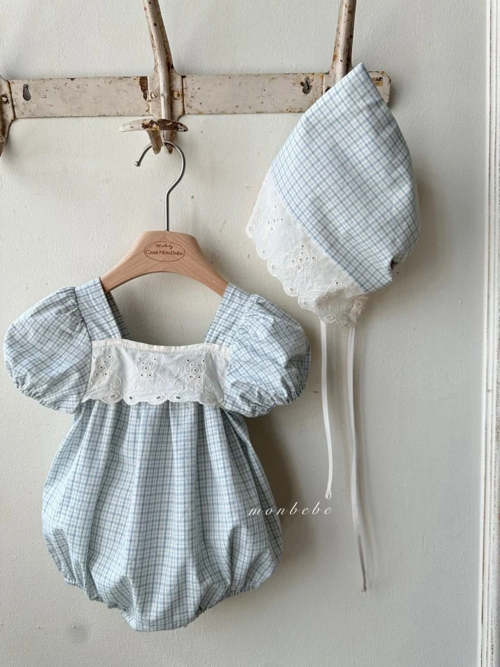 Monbebe - Korean Baby Fashion - #onlinebabyshop - Bear Check Suit - 4