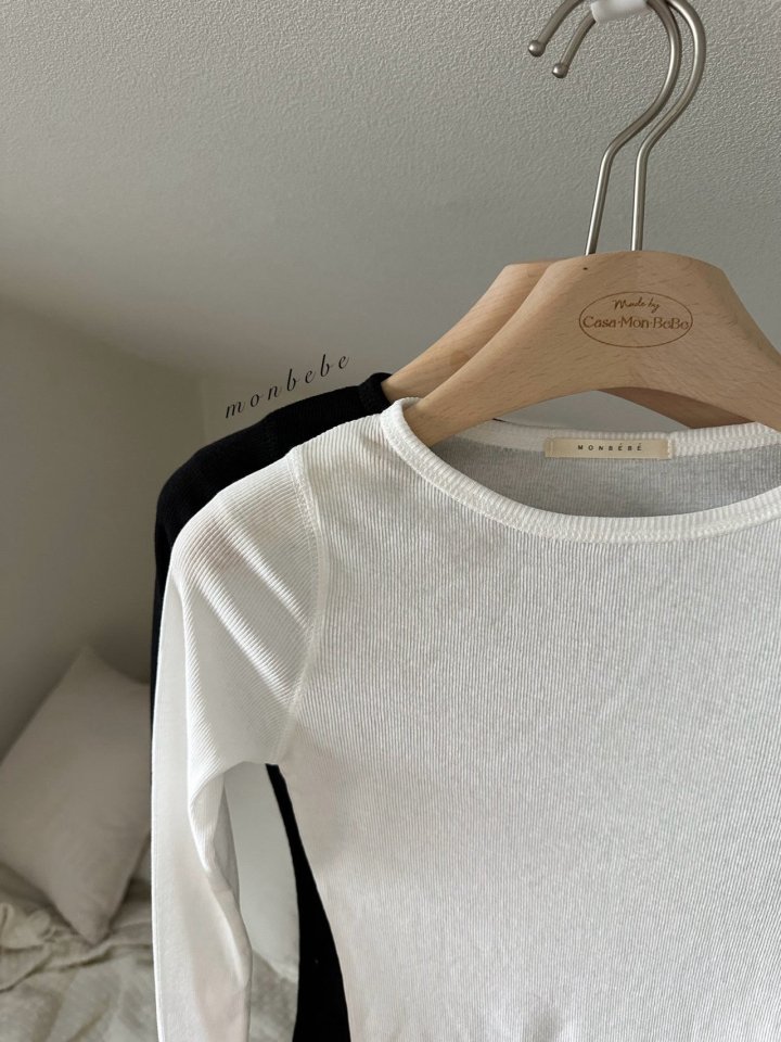 Monbebe - Korean Women Fashion - #womensfashion - Adult Kiki Rib Tee - 8