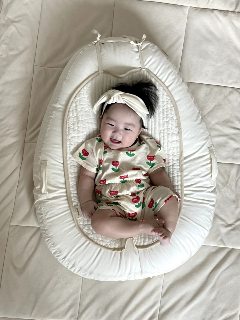 Moran - Korean Baby Fashion - #babyboutique - Tulip Suit Set - 6